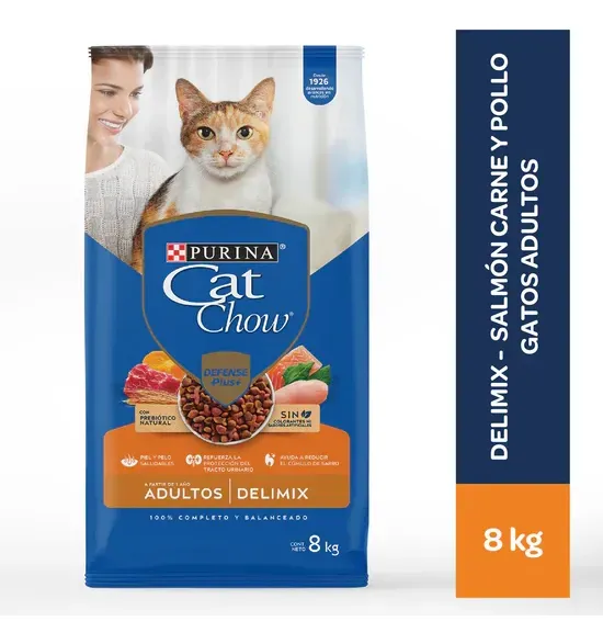 Alimento Para Gato Cat Chow Gato Adulto Delimix 8kg