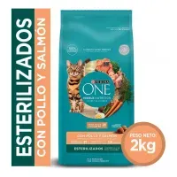 Purina One Esterilizados Gato Adulto 2kg Pollo/salmón
