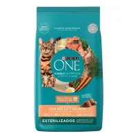 Alimento One Visible Nutrition Esterilizados Para Gato Adulto Sabor Pollo Y Salmón De 6 Kg