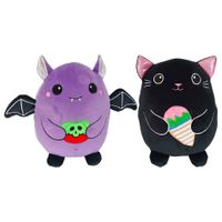 Peluche Mounstruos de Halloween Gato y Vampirito KISSES Ms-006k