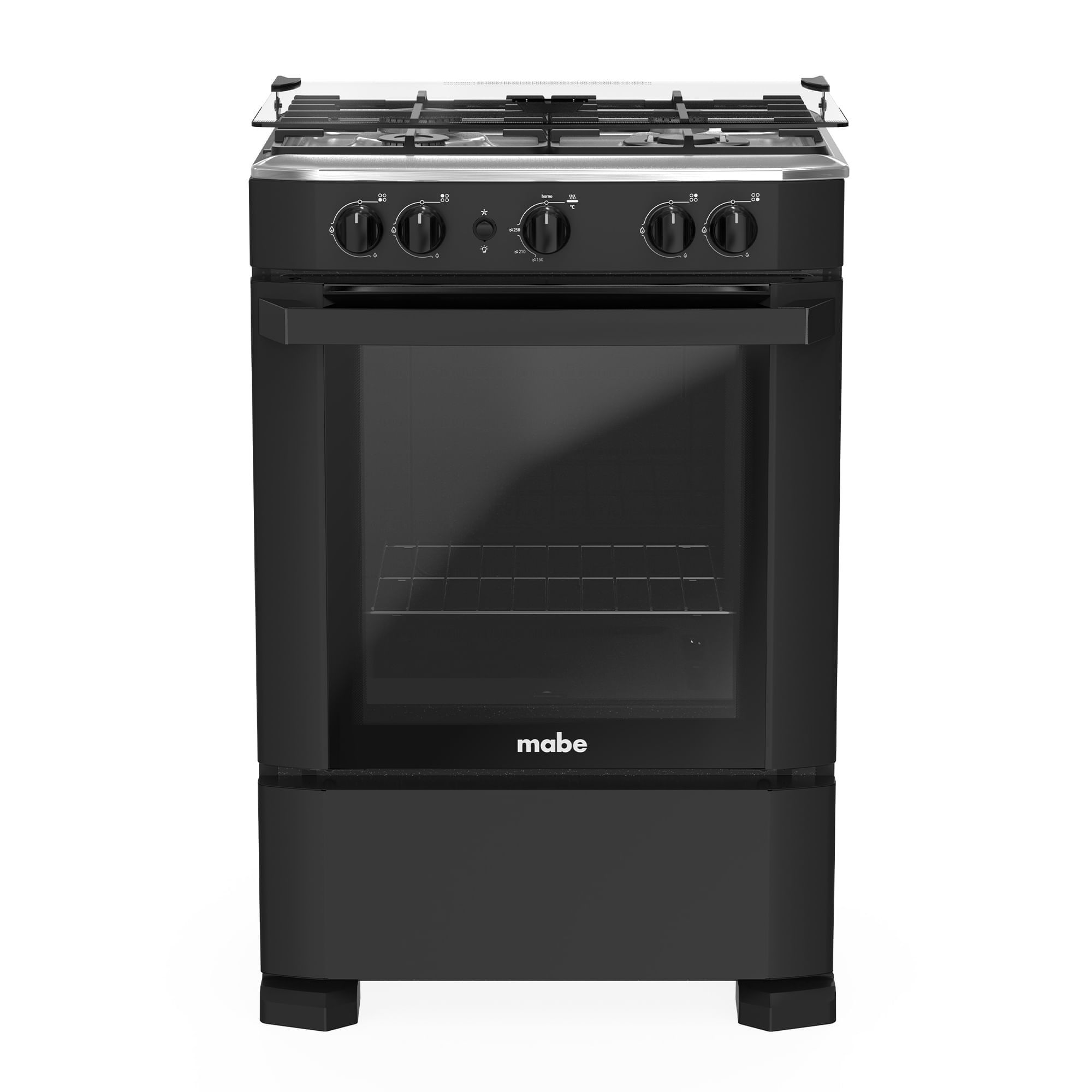 Cocina a Gas MABE 4 Quemadores CMP6040FN0 Negro