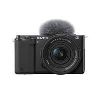 Cámara digital Alpha para vlogs APS-C con lente SELP16502 | Micrófono incorporado | ZV-E10K