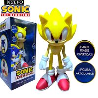Muñeco Super Sonic The Hedgehog Musical y Articulable SONICM1-SUPER