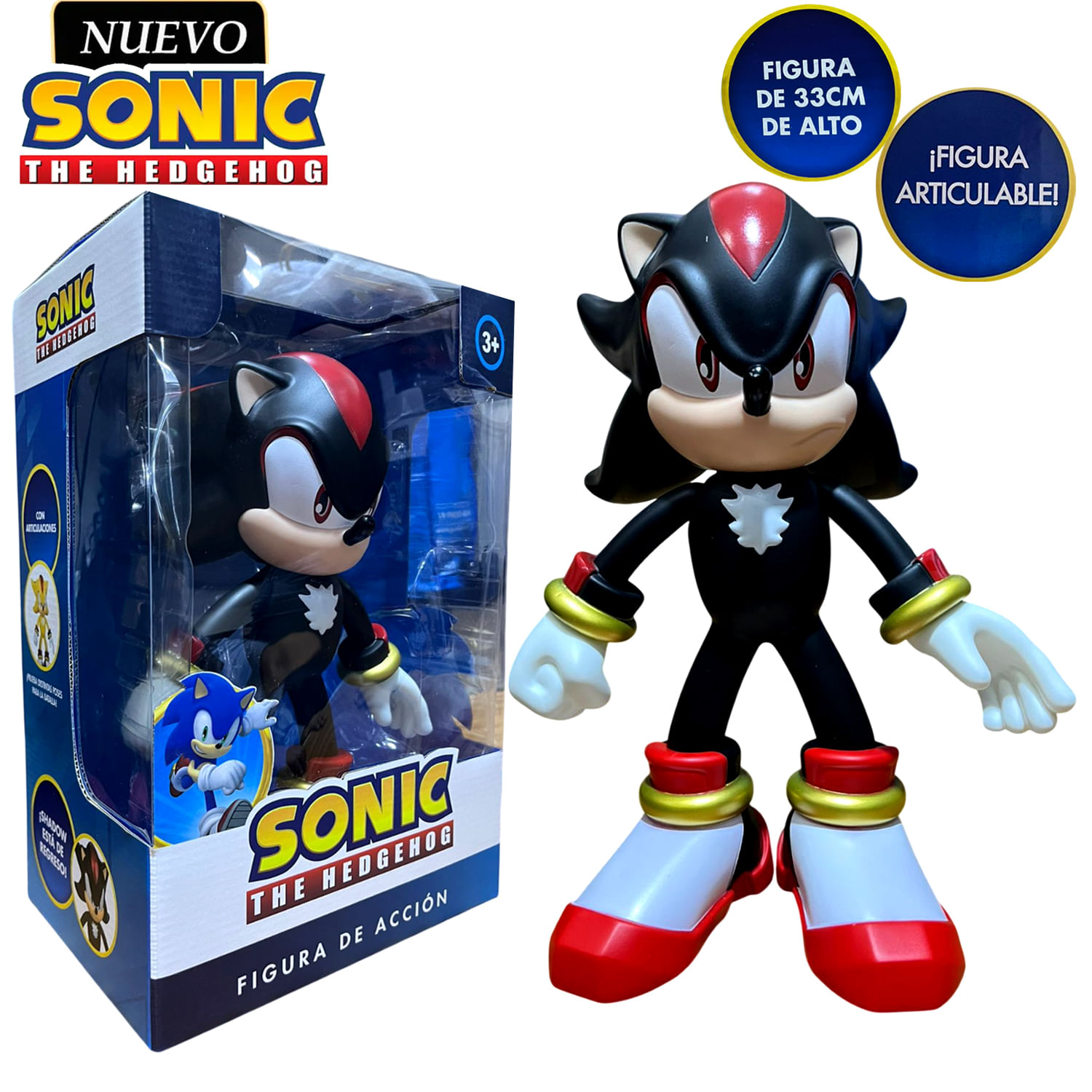 Muñeco Sonic The Hedgehog Articulable Shadow 9938