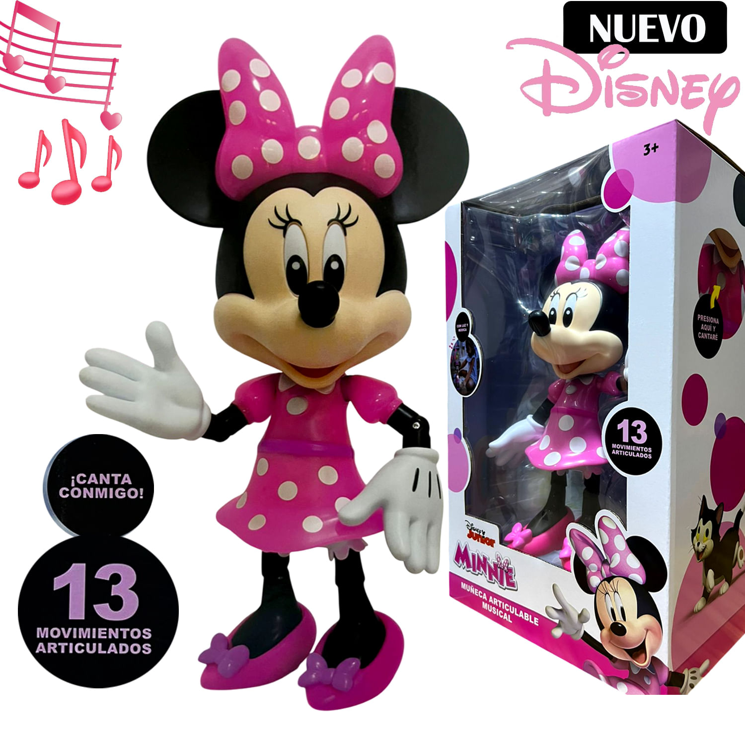 Figura Articulable de Minnie Mouse con sonido y luces MMK-M1
