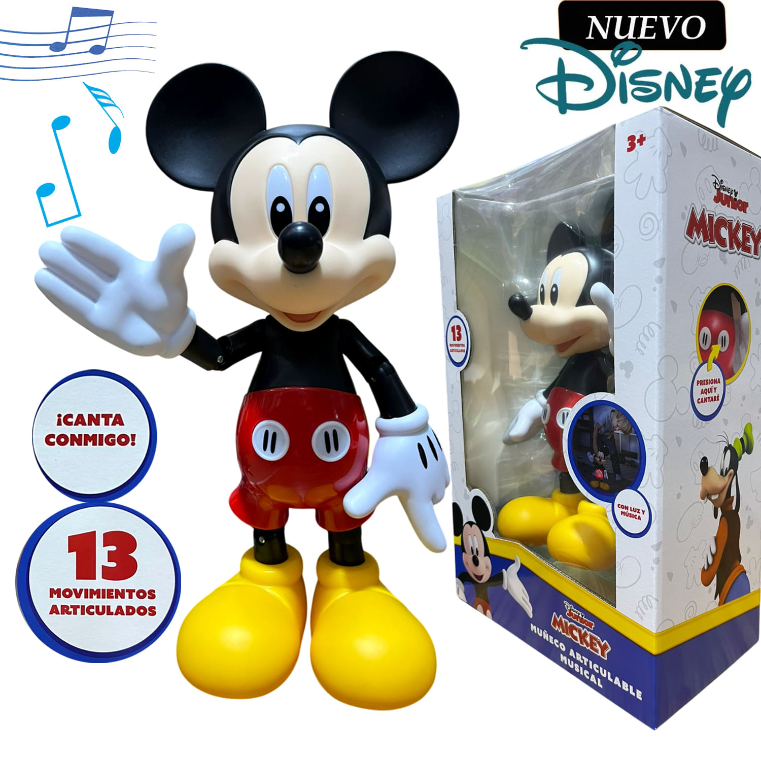 Figura Articulable con luces y sonido Mickey Mouse MMK-M1