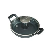 Cazuela Esmaltada Hierro Fundido 14 Cm Con Tapa Vidrio