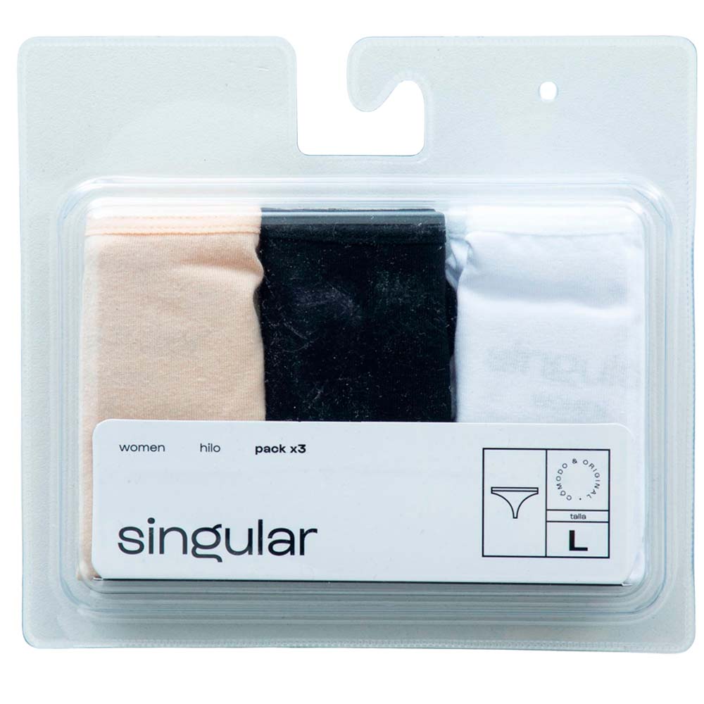 Trusa Pack x3 Hilo Bnb Mujer SINGULAR