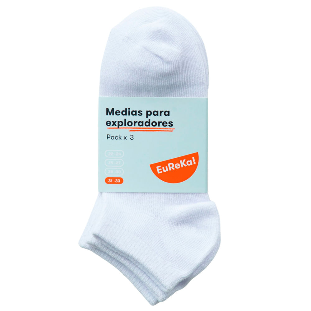 Medias Pack x 3 uni Niña EUREKA