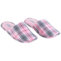 Pantuflas básica checks SINGULAR Mujer