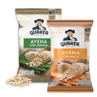Pack Avena con Maca QUAKER Bolsa 850g + Avena con Quinua QUAKER Bolsa 850g