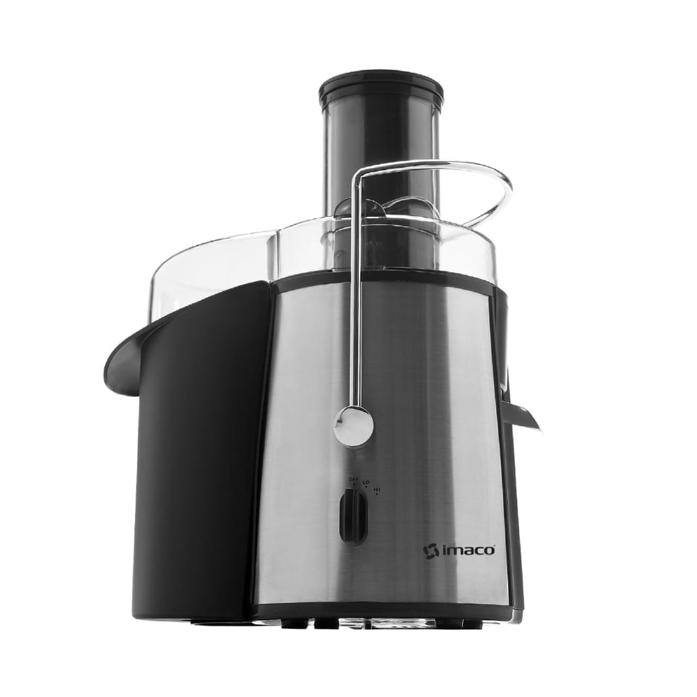 Extractor de Jugos 700W Imaco JE26FC con Amplia Boquilla y Cuerpo de Acero Inoxidable (MUNDO ELECTRO