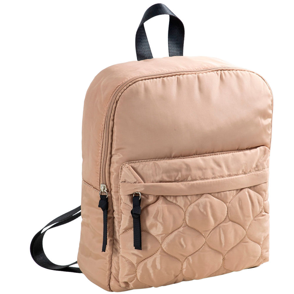 Mochila nylon beige SINGULAR