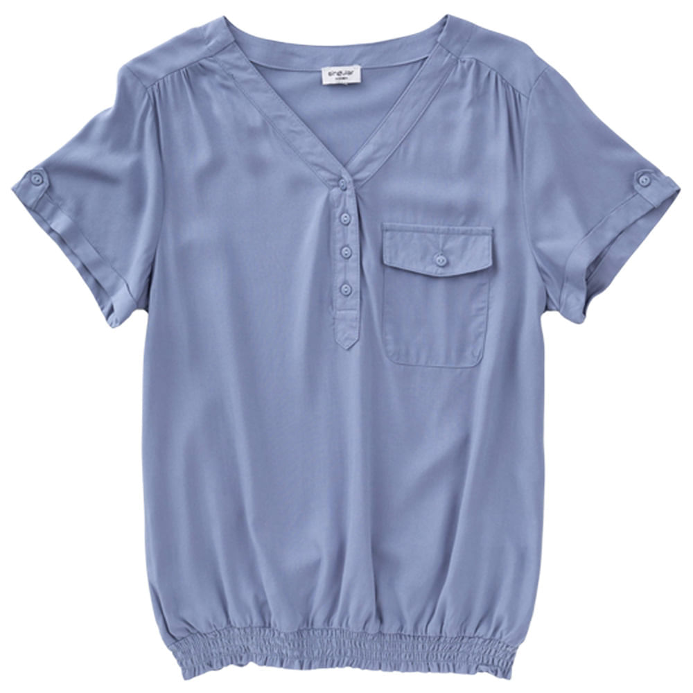Blusas Manga Corta manga corta bols Mujer SINGULAR