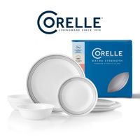 CORELLE SET 12 PZAS MYSTIC GRAY