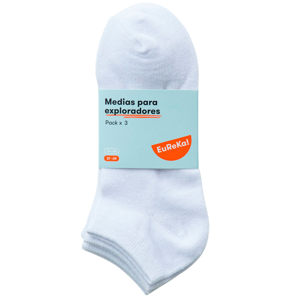 Medias Pack x 3 uni Teen Niño EUREKA