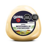 Queso Mozzarella Orégano en Bola GLORIA Paquete 250g