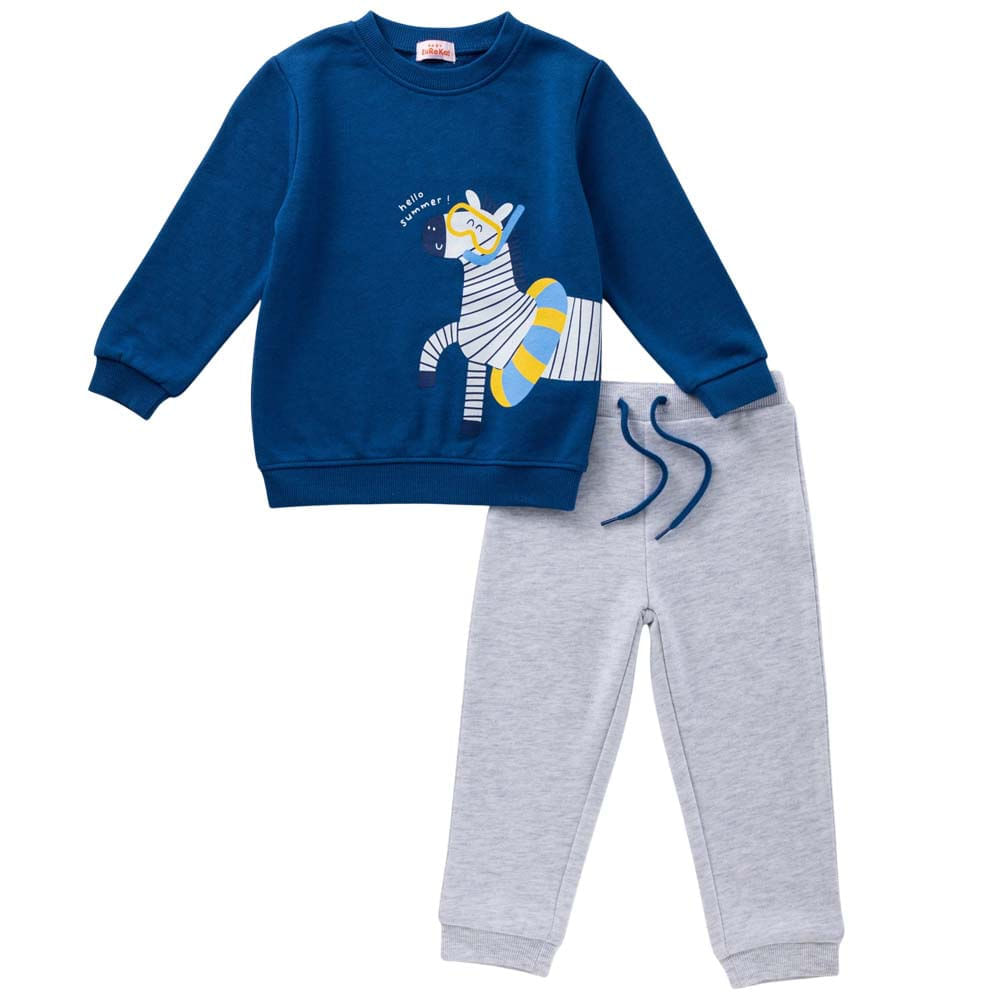 Conjuntos Polera Manga Larga + Pantalón 4 Bebé Niño BABY EUREKA