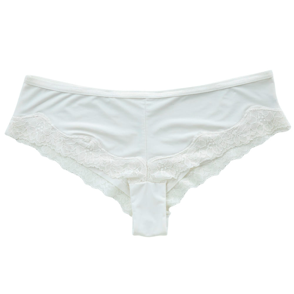 Trusa Boxer hip offwh lace Mujer SINGULAR