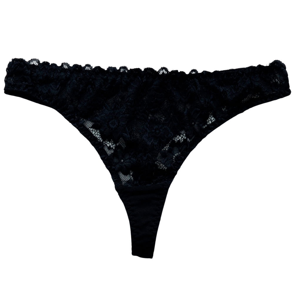 Trusa Hilo hilo black lace Mujer SINGULAR