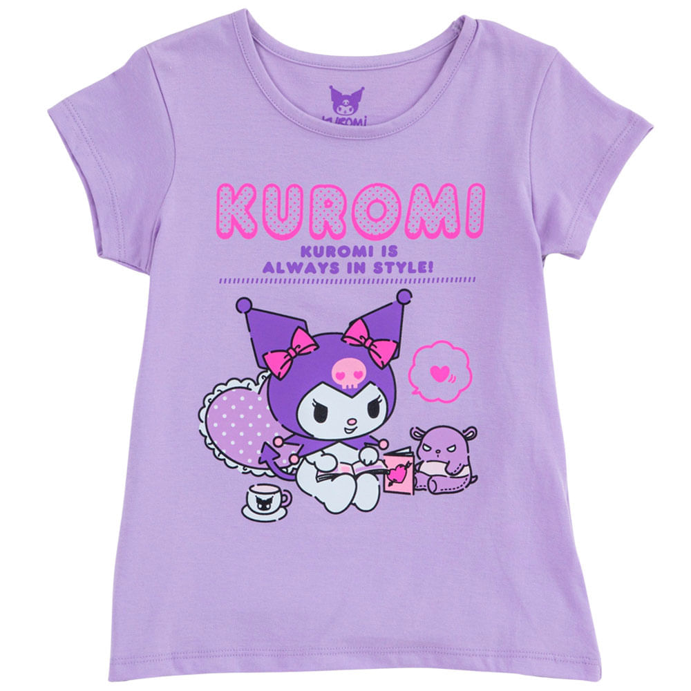 Polo manga corta Kuromi Lila (Talla Aleatoria)