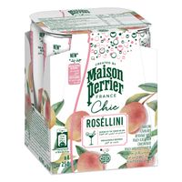 Agua Mineral con Gas MAISON PERRIER Chic Rosellini Lata 250ml Pack 4un
