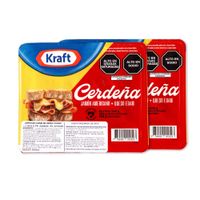 Pack Duo Jamón Américano CERDEÑA Paquete 340g + Queso Edam CERDEÑA Paquete 340g