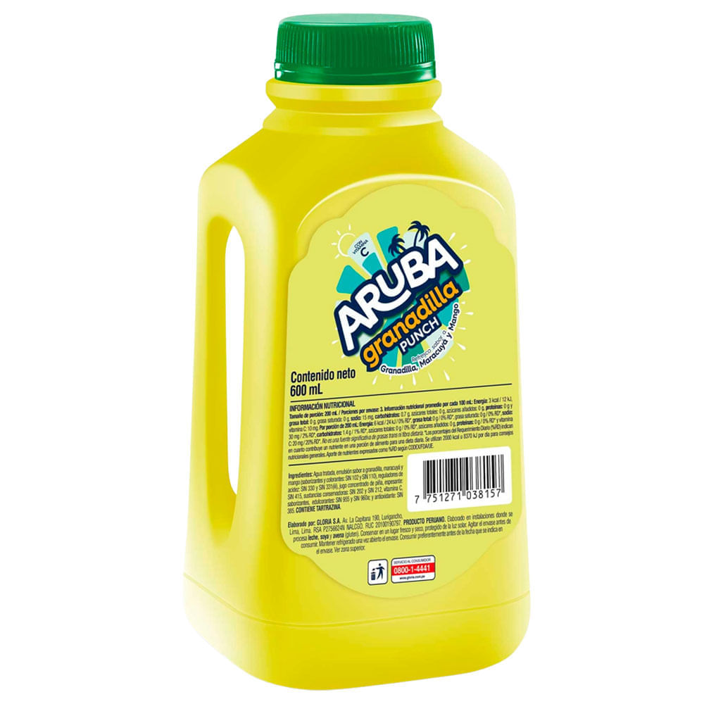Refresco ARUBA Granadilla Punch Galonera 600ml