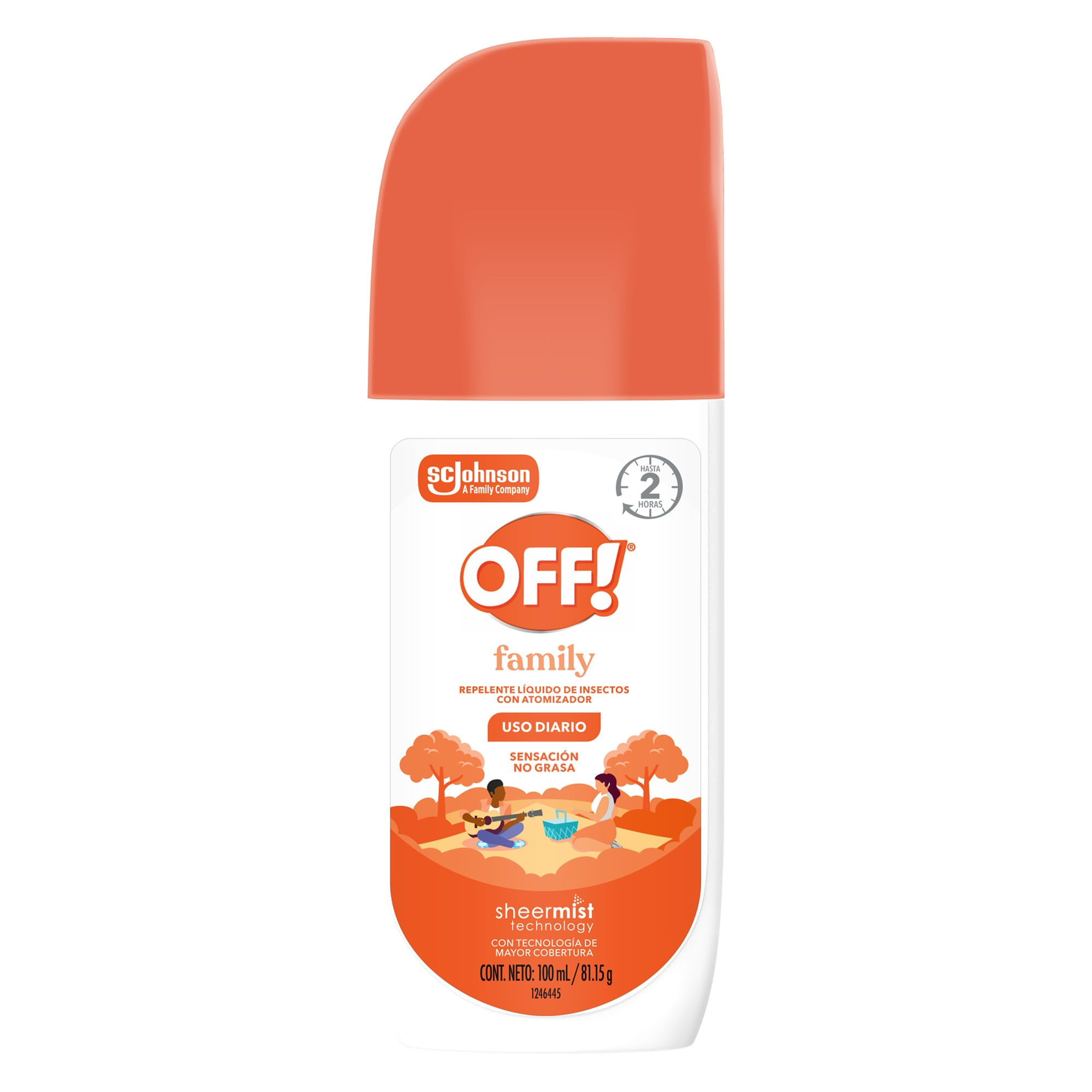Repelente en Spray de Insectos OFF Family Frasco 100ml