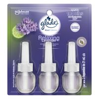 Ambientador Eléctrico GLADE Relax Lavanda Empaque 63ml Paquete 3un