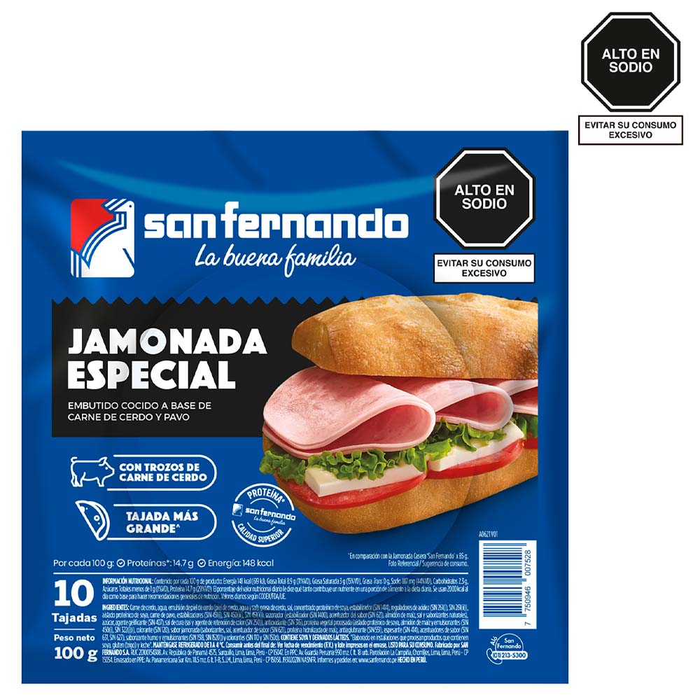 Jamonada Especial SAN FERNANDO Paquete 100g