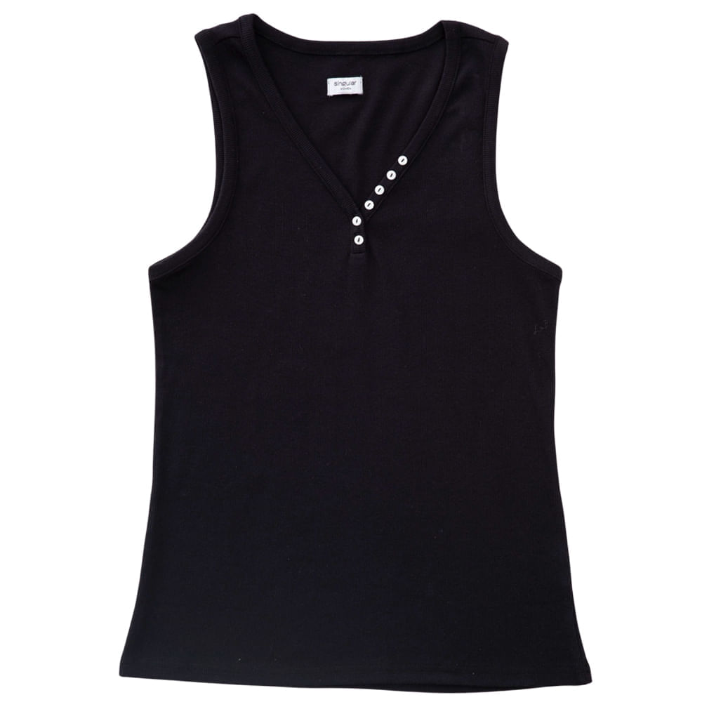 Polos Bvd/Manga Cero rib botones Mujer SINGULAR