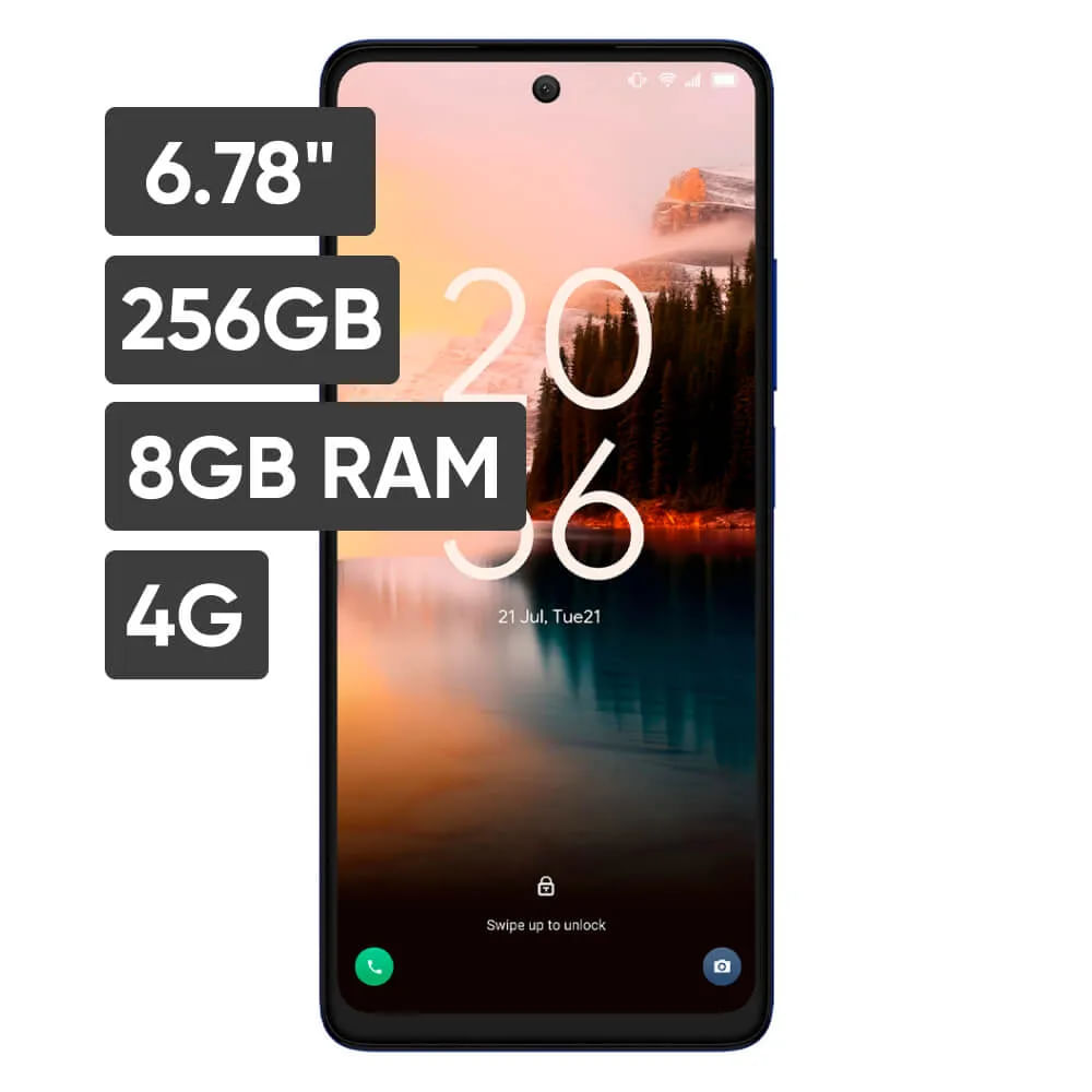 Smartphone NXTPAPER TCL T612B 6.78"" FHD+ | 8GB RAM | 256GB | Triple Cámara (50MP + 5MP + 2MP) (MUND