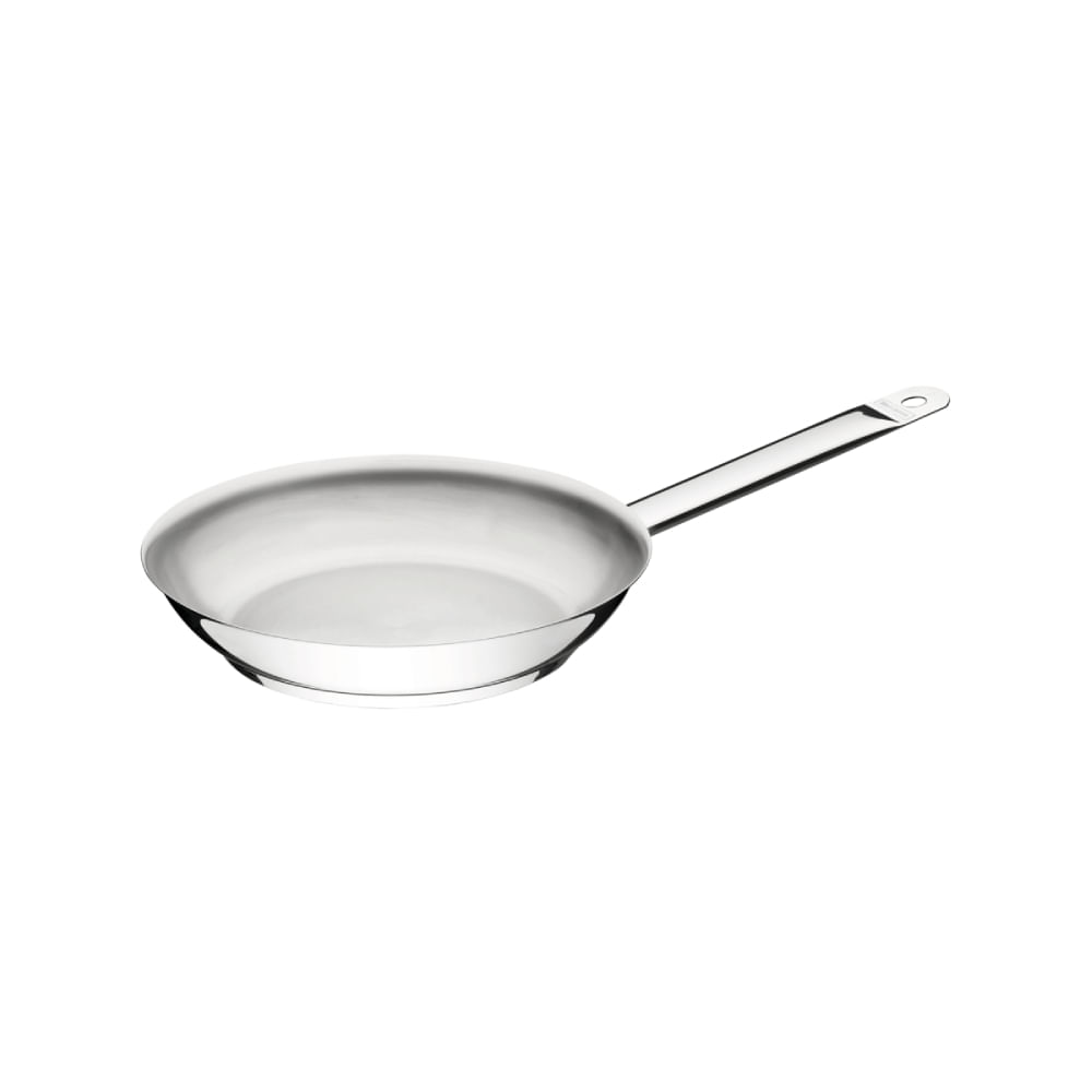 Sartén Tramontina Professional Raso de Acero Inoxidable con Fondo Triple y Mango, # 20 62635200 (MUN