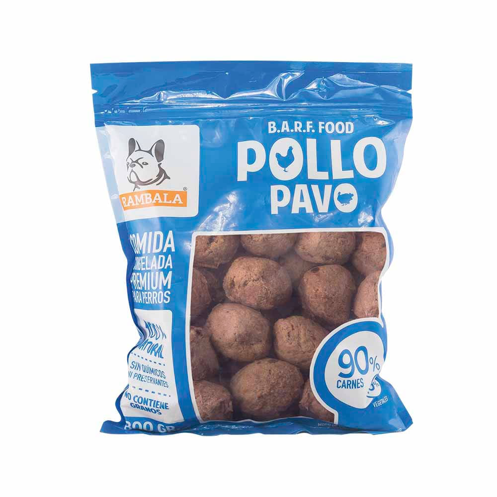 Comida congelada para perros RAMBALA Pollo y Pavo