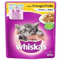 Alimento para Gatitos WHISKAS Pouch Pollo Bolsa 85g 20un