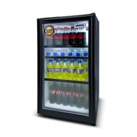 Refrigerador Ventus Visicooler LG-100 Negro 110 Lts – Puerta de Doble Vidrio, Temperatura Ajustable