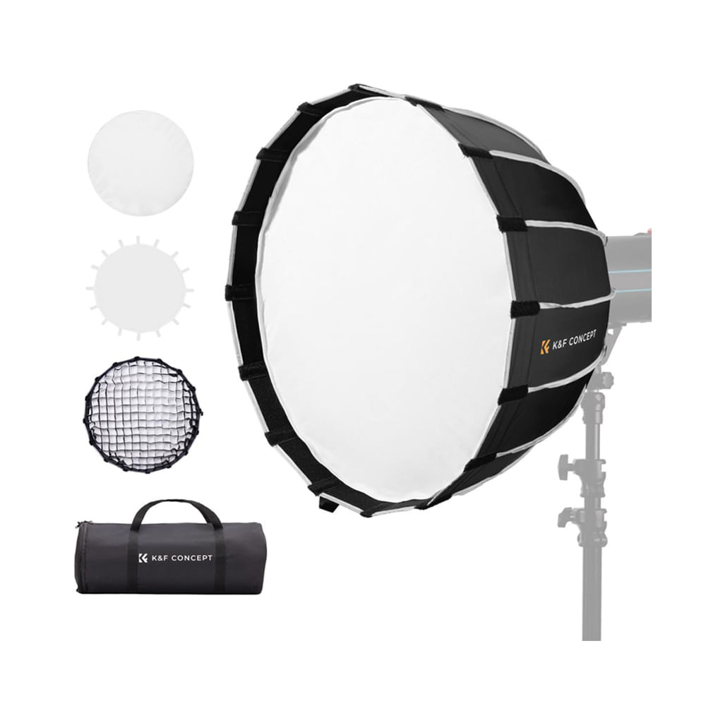 Sofbox K&F Concept 60cm Parabolico - Armado Rapido KF18.0008
