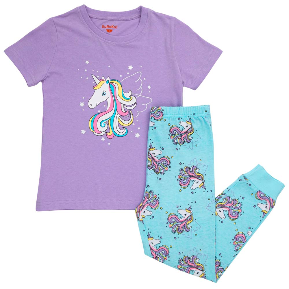 Pijamas Polo manga corta + Pantalón Niña EUREKA