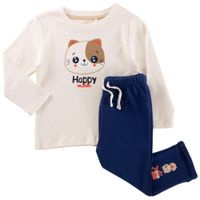 Conjuntos Polo Manga Larga + Pantalón 2 Bebé Niño BABY EUREKA