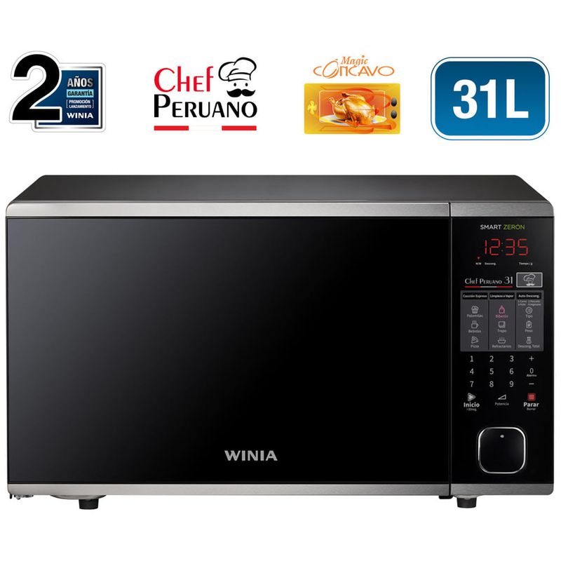 KOR-144HSDTL HORNO DE MICROONDAS 1.4P SILVER CRISTAL ZERON WINIA  KOR-144HSDTL HORNO DE MICROONDAS 1.4P SILVER CRISTAL ZERON | Walmart en  línea