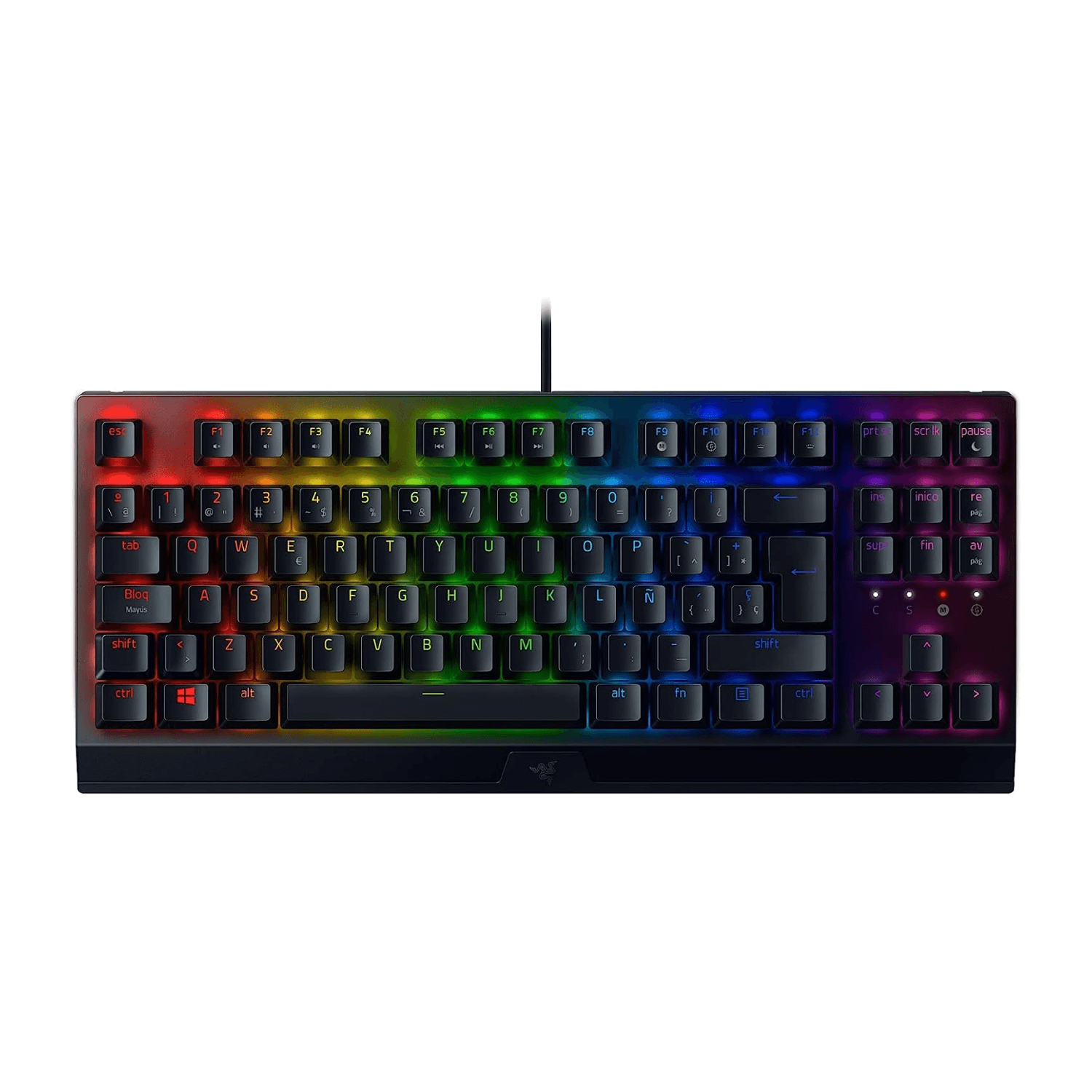 Teclado gamer Razer BLACKWIDOW V3 TKL MECHANICAL YELLOW SWITCH CHROMA SP