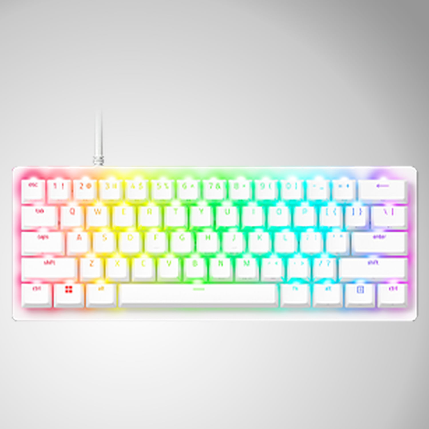 Teclado gamer Razer Huntsman V3 PRO Mini Opto Mechanical Switch Analogico US White