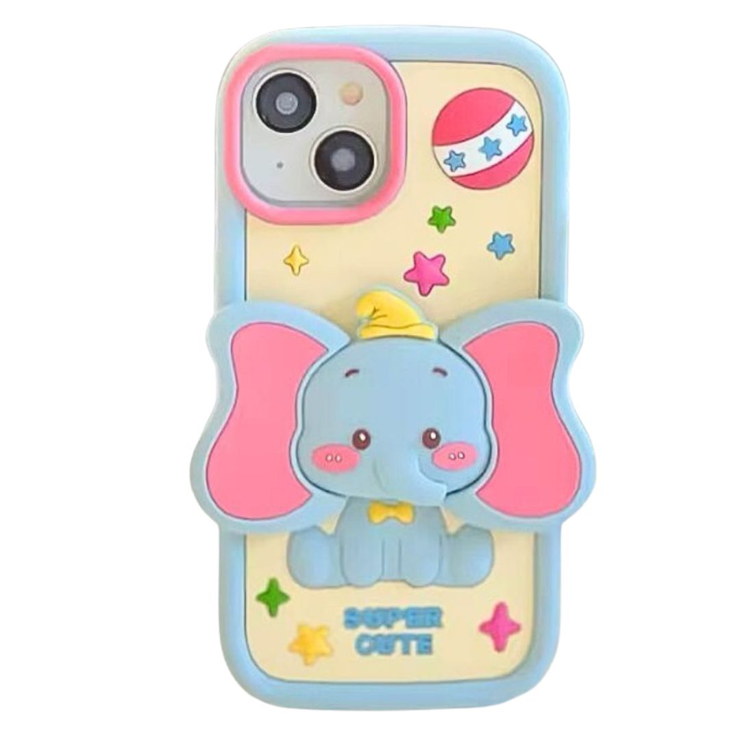 Carcasa 3D Dumbo para iPhone 14 Pro – Diseño Tierno y Protección Total