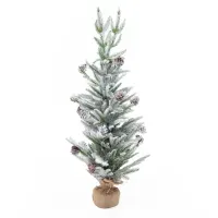 Mini Árbol De Navidad Con Nieve 90cm