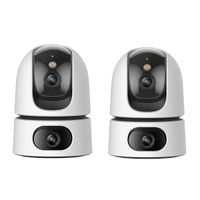 Kit de 2 Cámara Seguridad Wi-Fi IMOU Ranger Dual 5MP + 5MP 360° Interior Noche Color
