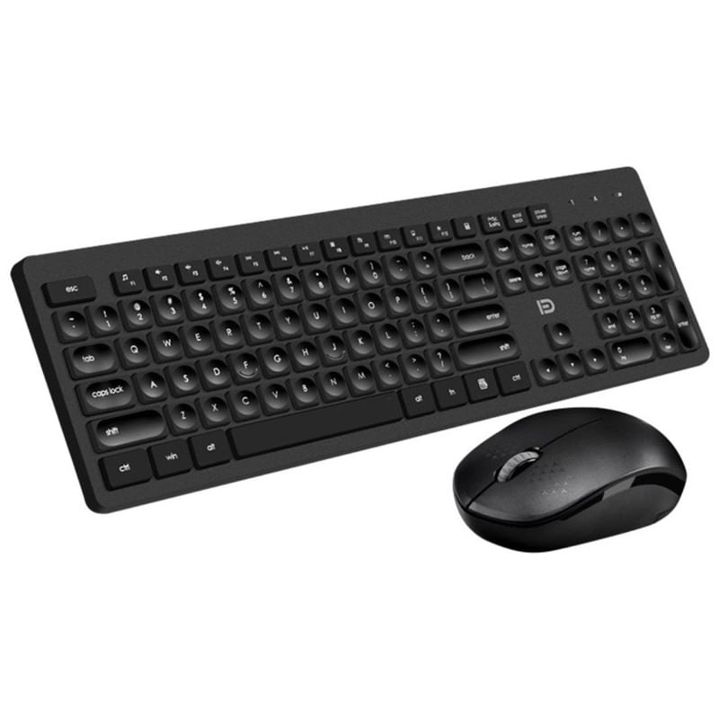 KIT TECLADO Y MOUSE FOETOR INALAMBRICO NEGRO