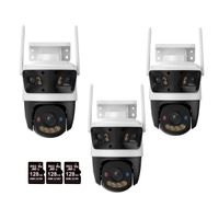 Kit de 3 Cámara seguridad IMOU Crusier Triple Lente 11MP + Micro SD 128GB Lente FIjo y PT Exterior