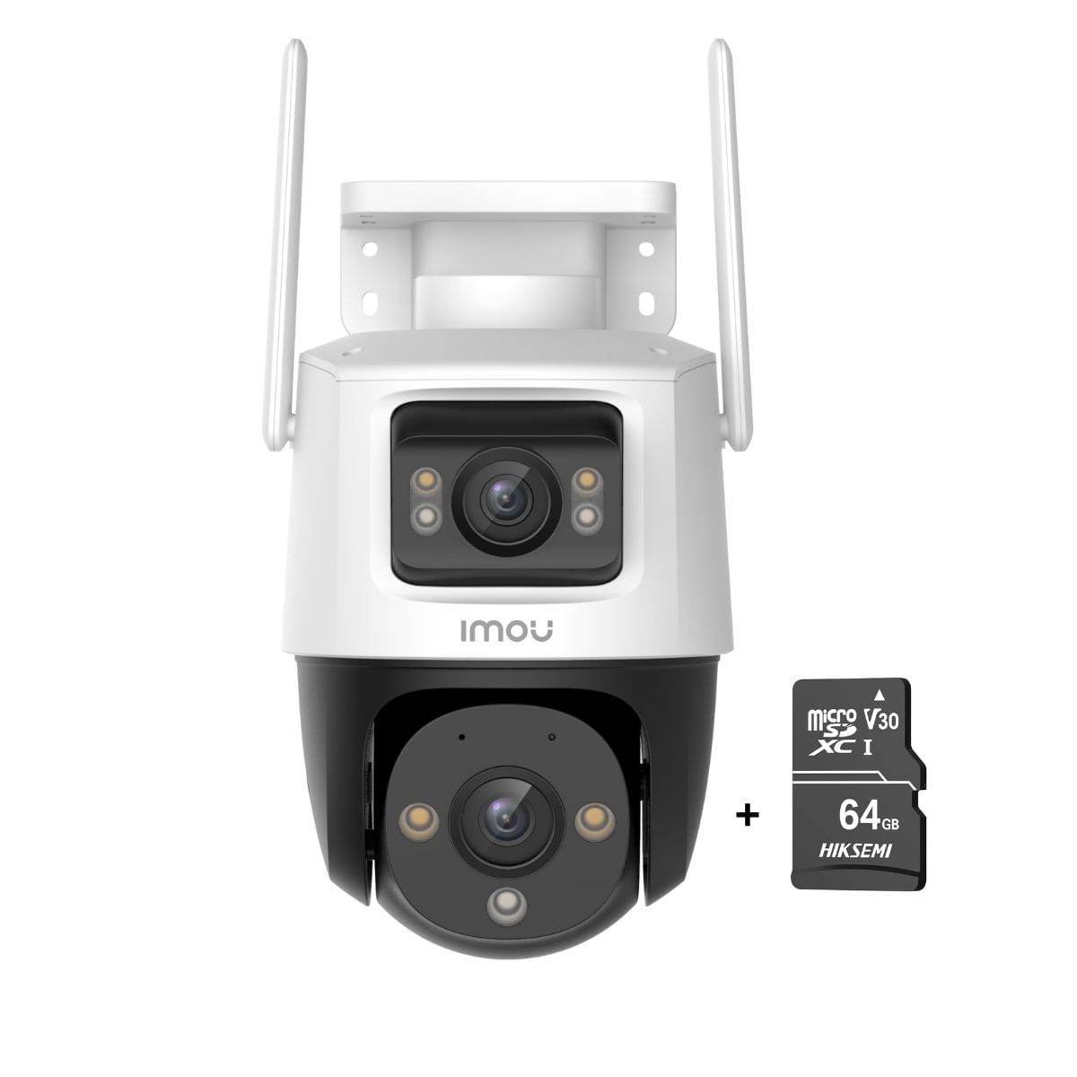 Cámara seguridad IMOU Crusier Dual 3MP + 5MP + Micro SD 64GB 360° Externa Full color