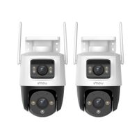 Kit de 2 Cámara seguridad IMOU Crusier Dual 3MP + 5MP 360° Externa Full color